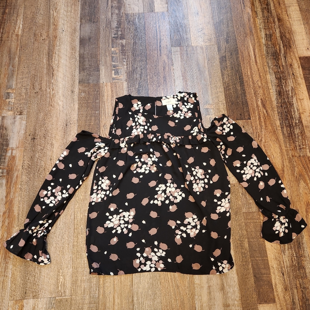 Loft Cold Shoulder Blouse